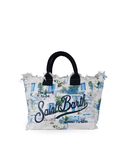 Borsa Vanity Greek Windows in cotone Mc2 Saint Barth | VANITY02732H RD GREEK WINDOWS 01